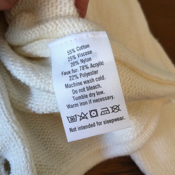 Janie and Jack Faux Fur Collar Cardigan - Picture 4 of 4